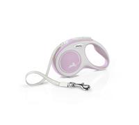 Flexi New Comfort Small Taped Retractable Dog Lead5m Rose Pink/White TL5372