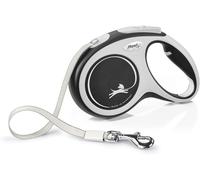 Flexi New Comfort Tape Grey & Black Medium 5m Retractable Dog Leash/Lead for do