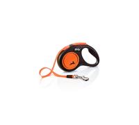 Flexi New Neon Tape Orange Medium 5m Retractable Dog Leash/Lead for dogs up to 25kgs/55lbs
