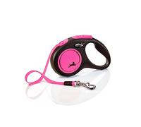 flexi New Neon webbing leash pink, 5 m - S: up to 15 kg