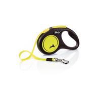 flexi New Neon Webbing Leash - 5m - S: up to 15kg