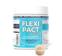 Flexi Pact Joint Support Powder Supplement for Dogs and Cats - With Glucosamine, Green Lipped Mussel, Chondroitin, MSM, Curcumin, Vitamin C & More - All Breeds & Sizes - 150g Chicken Flavoured Powder