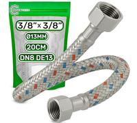 Flexi Pipe 20 cm Female 3/8” x Female 3/8” DN8 DE13 - Flexible Connector Made of Stainless Steel Temperature max 70°C Operating Pressure 10 bar - Warranty 5 Years - ONIX TECH