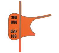 Flexi-Print Deaf Dog Vest - Personalised Dog Hi Vis Vest Reflective Dog Coat, Service Dog Vest, Nervous Dog Products, Dog Hi Viz, Reactive Dog Warning, Dog Training Vest, Dog Walking Accessories