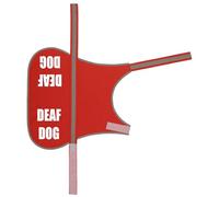 Flexi-Print Deaf Dog Vest - Personalised Dog Hi Vis Vest Reflective Dog Coat, Service Dog Vest, Nervous Dog Products, Dog Hi Viz, Reactive Dog Warning, Dog Training Vest, Dog Walking Accessories