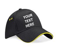 Flexi-Print Personalised Baseball Caps - Your Text Printed , Contrast Baseball Cap For Women , Trucker Caps For Men, 5 Panel Cap , Hats For Men UK , Womens Sun Hat , Golf Cap , Mens Baseball Caps