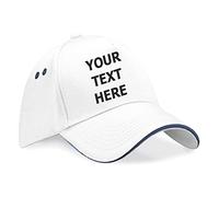 Flexi-Print Personalised Baseball Caps - Your Text Printed , Contrast Baseball Cap For Women , Trucker Caps For Men, 5 Panel Cap , Hats For Men UK , Womens Sun Hat , Golf Cap , Mens Baseball Caps