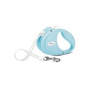 Flexi, Puppy model, extra resistant adhesive tape to resist puppy teeth, elegant ergonomic design and shiny finish, made in Germany, blue, 2m