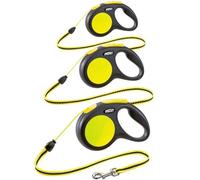 Flexi Retractable Dog / Puppy Lead Classic Neon Comfort Giant Cord / Tape Leash