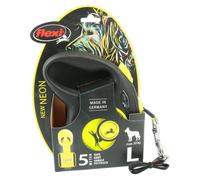 flexi New Neon Webbing Leash - 5m - L: up to 50kg