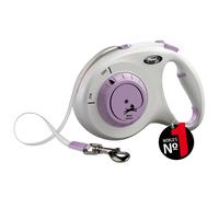 flexi? Select Belt 7 m Light Grey/Purple, Adjustable Between 0-7 m for Dogs up to 25 kg