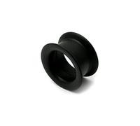 Flexi Silicone Black Flesh Tunnel Choose Your Size! Soft Flexible Ear Stretching 12MM