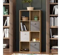Flexi Storage Compact Cube 8 Compartment Storage Cube - Oak Effect