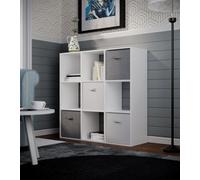 Flexi Storage Compact Cube 9 Compartment Storage Cube - White
