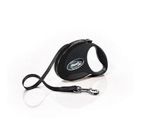 Flexi Style Tape Black Small 3m Retractable Dog Leash/Lead for dogs up to 12kgs/26lbs
