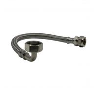 Flexi Tap Connector 22mm x 3/4" BSP Bent Easy Connect 300mm Long Flexible Hose Pipe for Bath, Heating Expanssion Vessel Tank