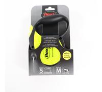 flexi New Neon, Medium, 5 m/ 20 Kg, Yellow
