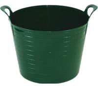 Flexi Tub - Heavy Duty Flexible Bucket, Rubber Bucket & Garden Trug for Gardening, Cleaning, Storage | Multi-Purpose Flexi Tubs Garden Bucket (Dark Green, 26 Ltr)