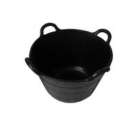 Flexi Tub Rubber Builders Bucket 40L (4 Handles Flexible Gardening Storage)