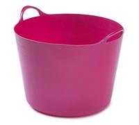 Heavy Duty Flexi Tub Builder Bucket With Handles Garden Trug Mixing Container