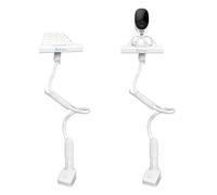 flexi Twist Pro | Universal Baby Monitor Holder Shelf | Secure with Straps & Clamp| No Drilling Required | Flexible Baby Camera Mount | Baby Monitor