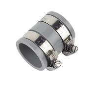 Flexi Waste Straight Coupling Grey 30-38MM X, Flexible Range of connectors, Suitable for a Wide Variety of Applications, 1 in Pack