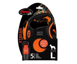 flexi Xtreme harness lead orange, 5 m - Size L: up to 65 kg