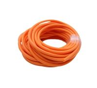 Flexiable Rubber High Elasticity Elastic Hose Natural Latex 1.6mm Barometer Yellow red Green Black Orange Drain(Orange,2meter)