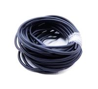 Flexiable Rubber High Elasticity Elastic Hose Natural Latex 1.6mm Barometer Yellow red Green Black Orange Drain(Black,2meter)
