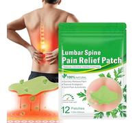 Flexiback Lumbar Spine Pain Relief Patch, Natural Back Pain Patches Heat Patches for Lumbar, Long-Lasting Relief (12pcs/1box)