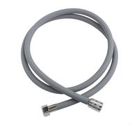 Flexible 1 5M Silicone Shower Hose Extension Pipe for Standard Shower Fixtures and Handheld Sprayers Plumbing Use (Gray)