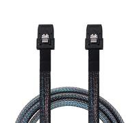 Flexible 12Gbps MiniSAS SFF-8087 to SFF-8087 Internal Data Cable Server Hard Drive Array 1 Meter Length Server Hard Disk Data Cable