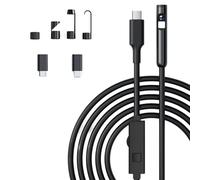 Flexible 16.4FT Semi Rigid Snake Cable Borescope Having IP67 Waterproof Probe for Difficult to Reach Areas Hvac Duct Inspection Tool