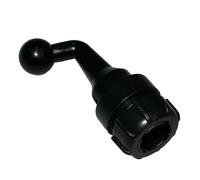 Flexible 17 mm Ball Joint Extension Rod 17 mm Ball Head Converter Plastic for Camera Tripods Phone Holder Tablet Stand Phone Holder Adapter for Live Streaming Tripod