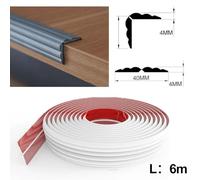 Flexible 20ft Wall Corner Protector Trim, Soft Anticollision Strips for Safeguarding Edges and Surfaces (Gray)