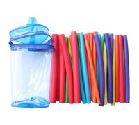 Flexible - 24cm Heatless Curling Tubes, Flexible Sponge Rods | 7 Sizes Magic Style Heat Free Twist Curlers | Soft Comfortable Carry Bag, Reusable