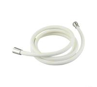 Flexible 2M Silicone Hose for Shower Heads, Perfectly Suited for High Pressure Applications (White-2M)