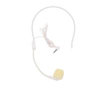 Flexible 3.5mm Headset Microphone Clear Vocals and Noise Canceling for Classroom and Settings (White)