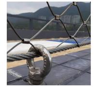 Flexible 304 Stainless Steel Safety Net Anti-Fall Balcony Guard Birdhouse Wire Mesh Retractable Railing Net for Garden Farm Football Field - 2mm H1.5xL12m/H4.92xL39.37