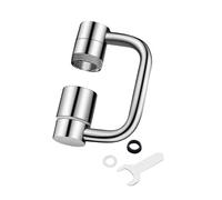 Flexible 360 Rotating Faucet Extenders Arm General Tap Adapters Faucet Flows Diverters Upgrades for Bathroom Sink Kitchen ABS Steel Tap Extension