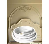 Flexible 3D Arch Shaped Molding Trim Arch Support, Decoration Doorway Arch Kit 6 10 20 30 40 ft, Door Frame Precurved Equipment(W3cm(1 1/8")-B,2m(6.5ft))