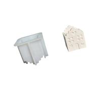 Flexible 3D House Shaped Silicone Mold for Soap Wax, A