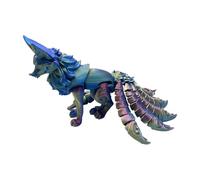 Flexible 3D Printed - Double Iridescent Color, Flexible 3D Printed Toy, DIY Stress Relief Sensory Article, Articulated Animal Sculpture | Fidget Toy, Posi Gadget