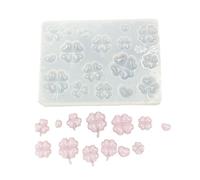 Flexible 4-Leaf Grass Charm Mold for Resin Jewelry Making, Dishwasher Safe & Simple Design Resin Art Pendant Mold