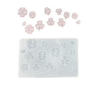 Flexible 4-Leaf Grass Charm Mold for Resin Jewelry Making, Dishwasher Safe & Simple Design Resin Art Pendant Mold