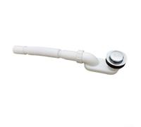 Flexible 45mm Drain Pipe with Zinc Alloy Waste Outlet, Threaded Telescopic Deodorizing System for Fast Flow, Smell-Free Solution for Bathtub and Sink