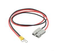 Flexible 50A For Anderson to Lug M8 Terminal Battery Charging Cable Waterproof/weatherproof rubber seal(50cm)
