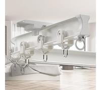 Flexible 6ft Shower ain RodBendable Metal Ceiling Track Black//d System for Room Divider & Drapery Adjustable Pole for Easy Installat