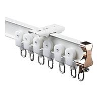 Flexible 7ft Aluminum Room Divider Rail Bendable Ceiling/Wall Mount Privacy Track for L/U/Bay - and Versatile Drop Ceiling Solut