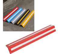 Flexible 80cm Rubber Protector, Impact Resistant Ga Wall Foam, Reflective Vehicle Protect for Parking & Worhops (Red)
